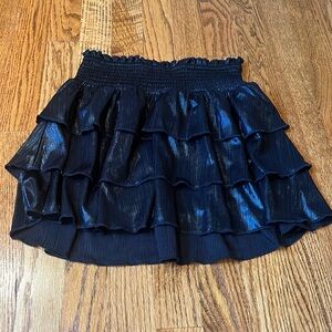 Katie J NYC Junior’s Black Sparkle Skirt Size M